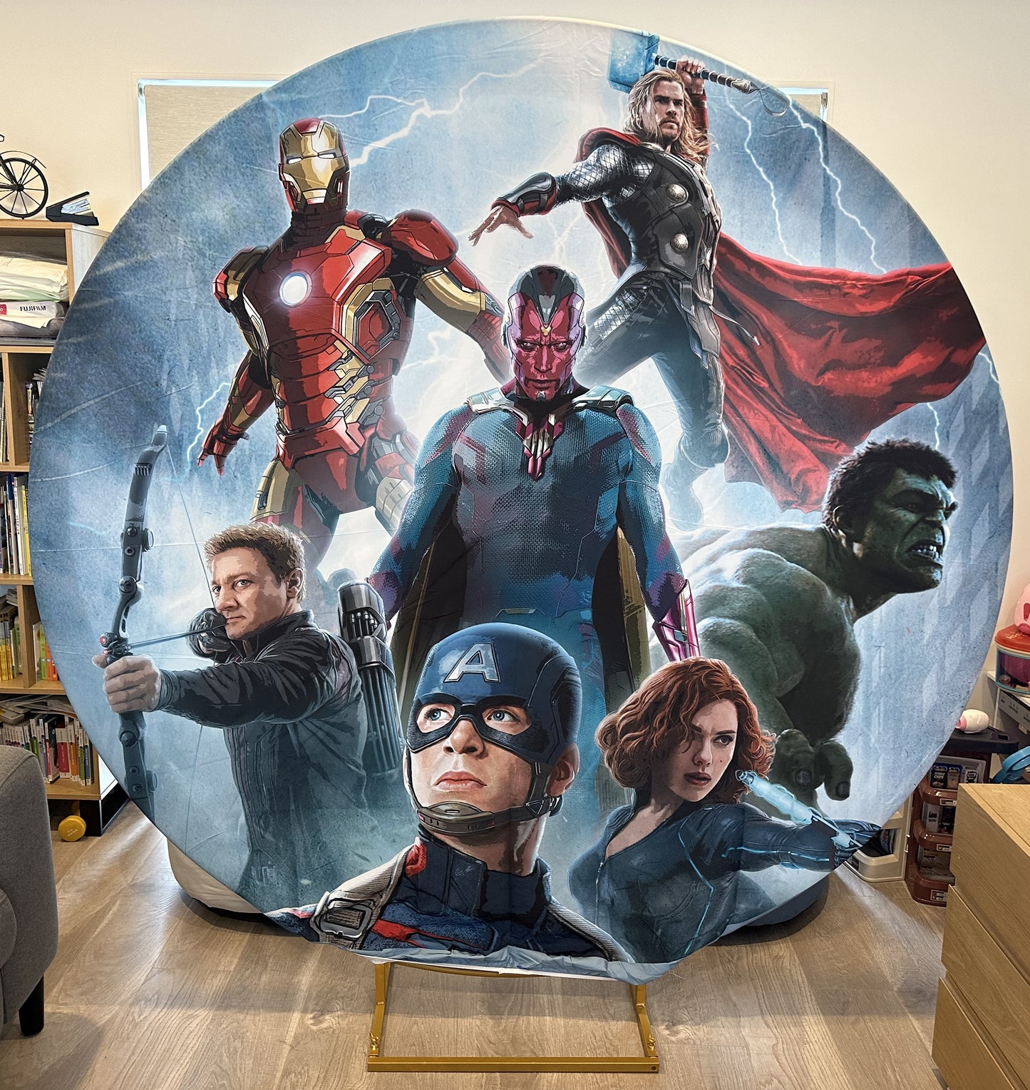 SuperHero Backdrop Hire in Auckland - Premium 2m Round Design | Affordable Daily Rates