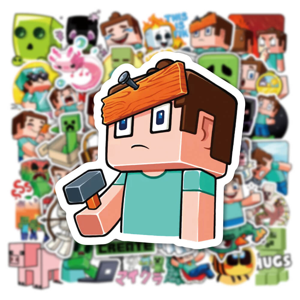 50Pcs Game Minecraft Sticker Set