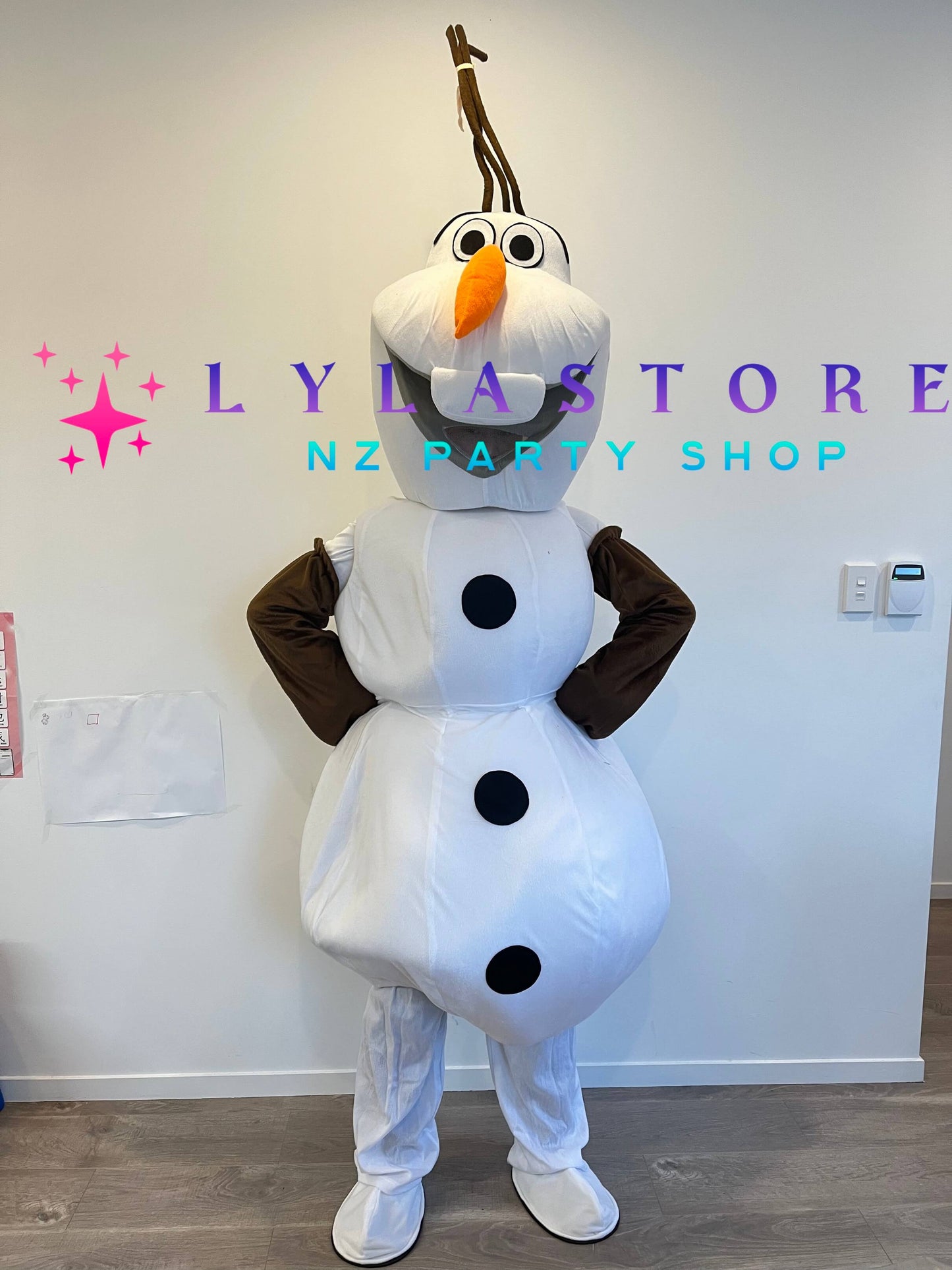 Frozen Olaf Mascot Costume Hire in Auckland