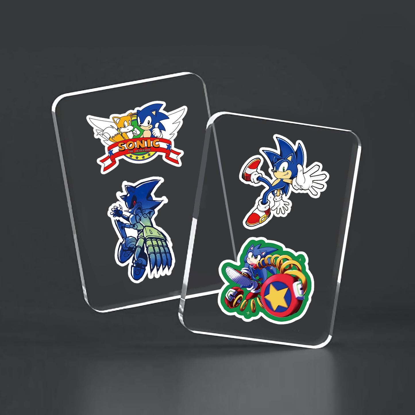 50Pcs Sonic The Hedgehog Sticker Set featuring colorful designs of Sonic, Tails, and Knuckles. Ideal for kids' birthday parties, party favors, and goodie bags. Available at PARTYMART, Auckland, NZ