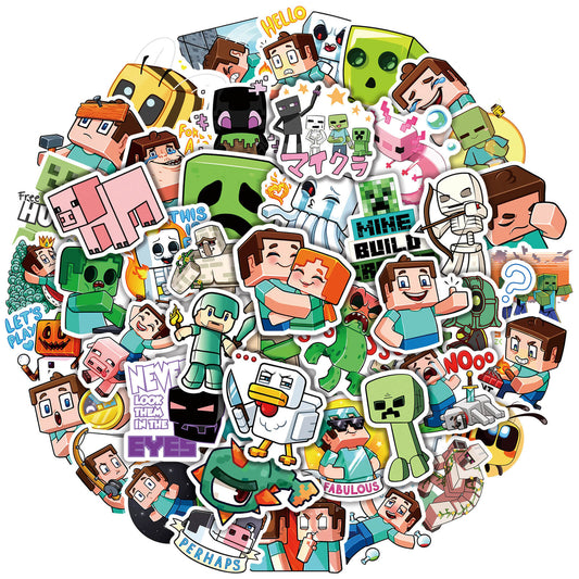50Pcs Game Minecraft Sticker Set