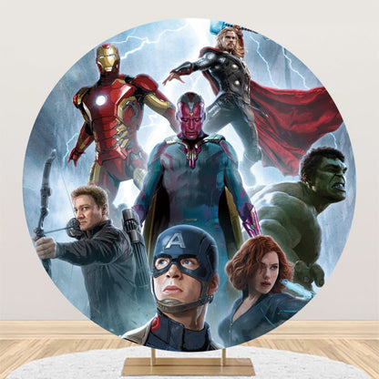 SuperHero Backdrop Hire in Auckland - Premium 2m Round Design | Affordable Daily Rates