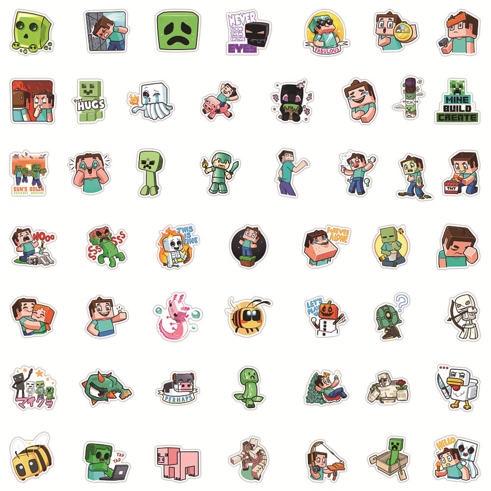 50Pcs Game Minecraft Sticker Set