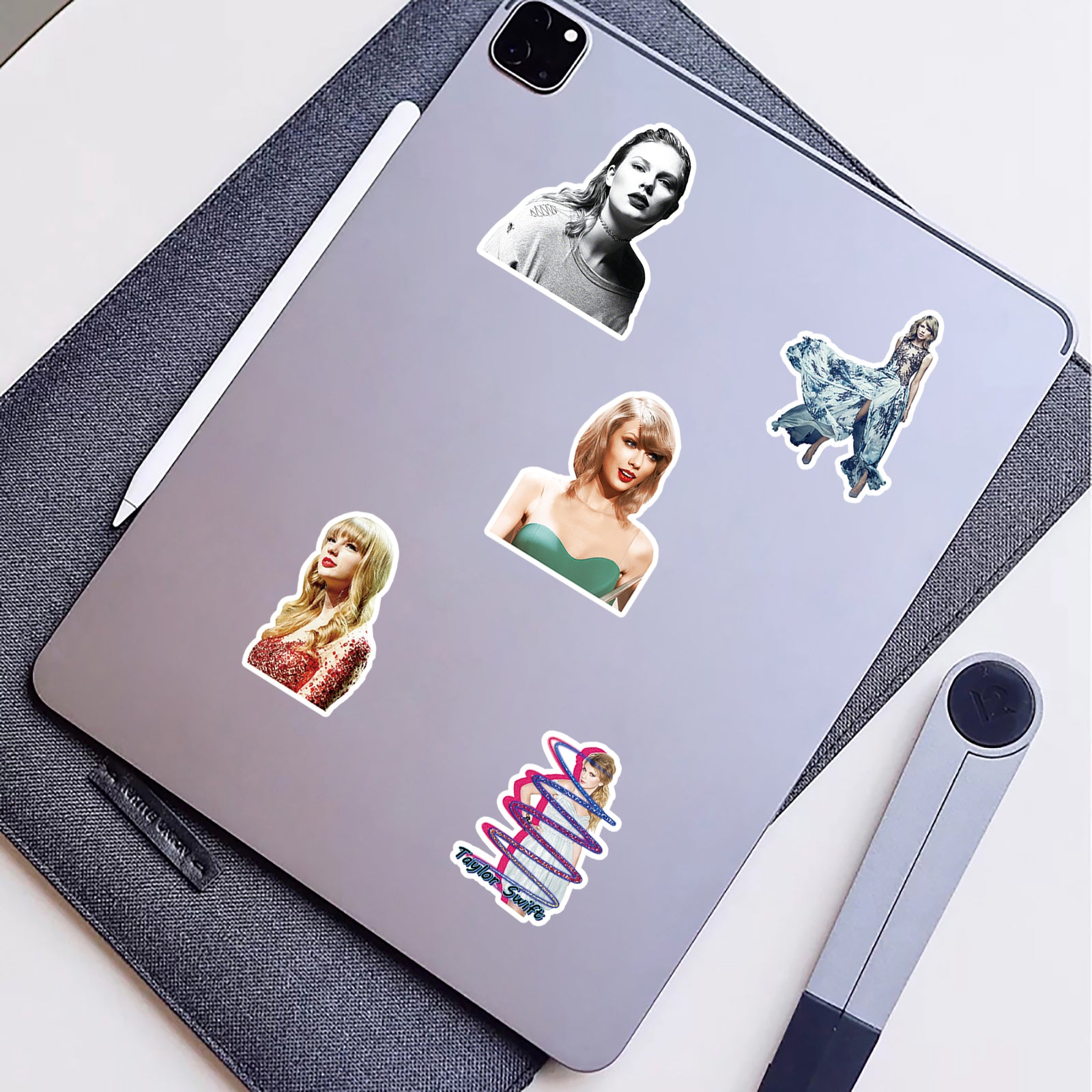 50Pcs Taylor Swift Sticker Set featuring vibrant designs for laptops, water bottles, and notebooks - PARTYMART NZ. Perfect for Swifties, party favors, and birthday gifts.