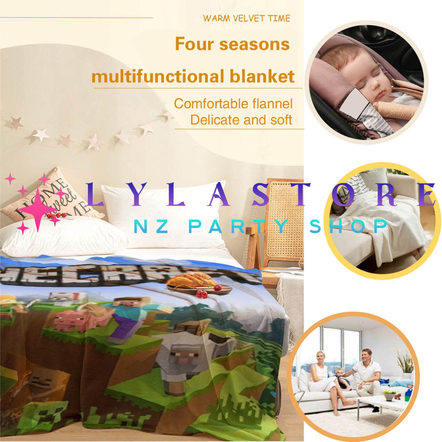 minecraft-blanket-nz-lylastore.com