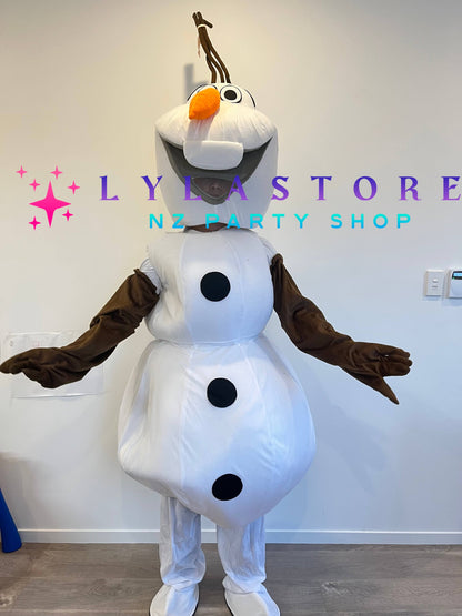 Frozen Olaf Mascot Costume Hire in Auckland