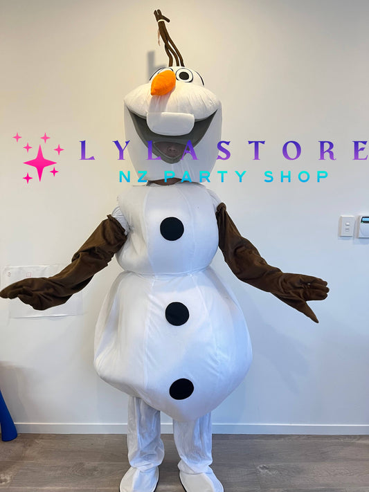 Frozen Olaf Mascot Costume Hire in Auckland