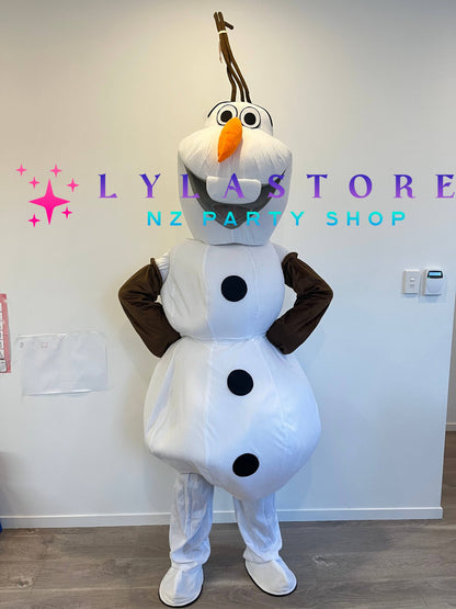 Frozen Olaf Mascot Costume Hire in Auckland