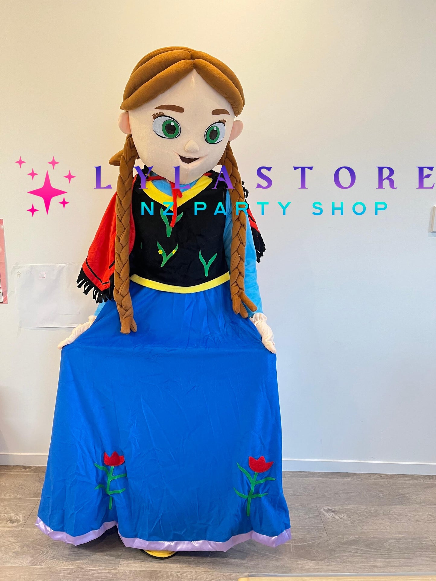 Frozen Anna Mascot Costume Hire in Auckland